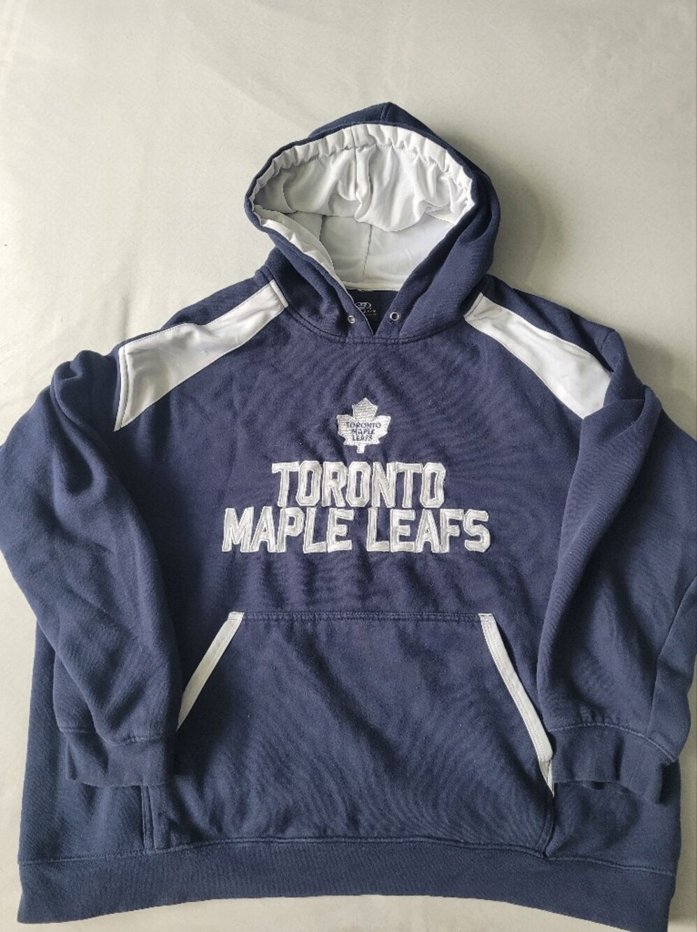 Kids Navy Hoodie with White Trim